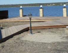 в примеры мощения (деревянный настил из террасной доски лиственницы) (2)