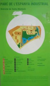Парк Испании Parc de l'Espanya Industrial схема
