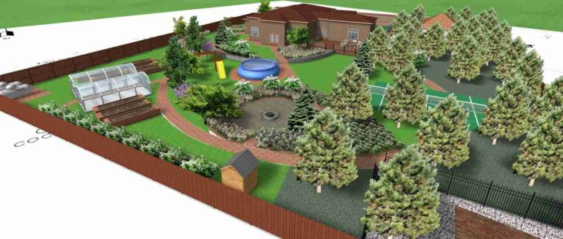 Ландшафтный дизайн - проект Диево Волга - 2