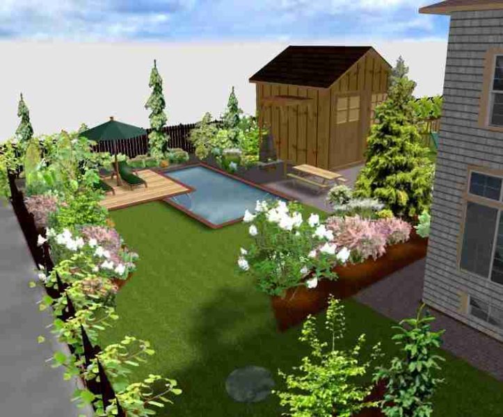 Ландшафтный дизайн - проект За Областной - 1