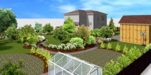 Ландшафтный дизайн - проект За Областной - 2