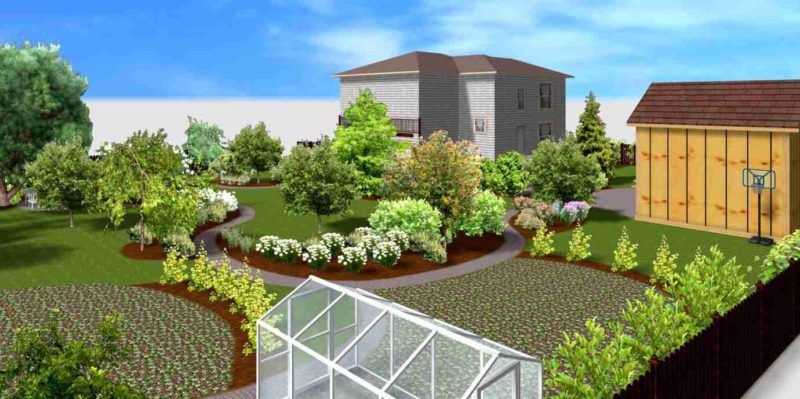 Ландшафтный дизайн - проект За Областной - 2