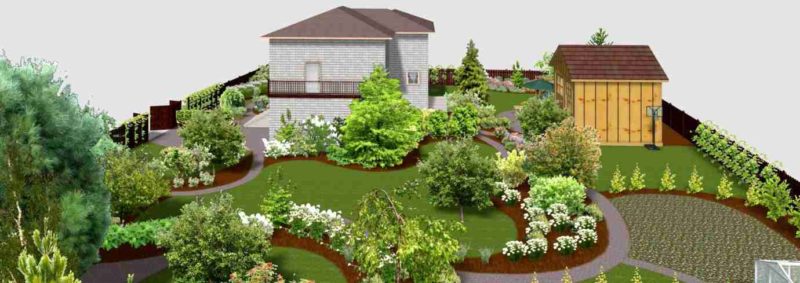 Ландшафтный дизайн - проект За Областной - 3