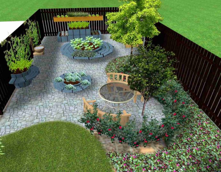 Ландшафтный дизайн - проект Огород Ульково -1