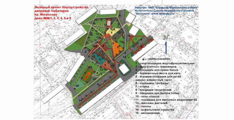 Матросова Ландшафтный проект схема